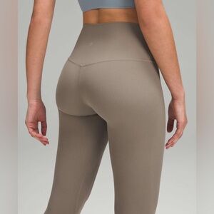 Lululemon Taupe ribbed Leggings